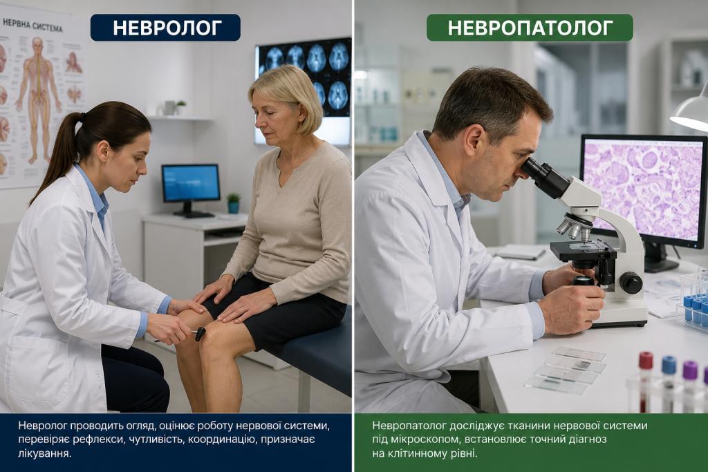 Порівняння роботи невролога та невропатолога